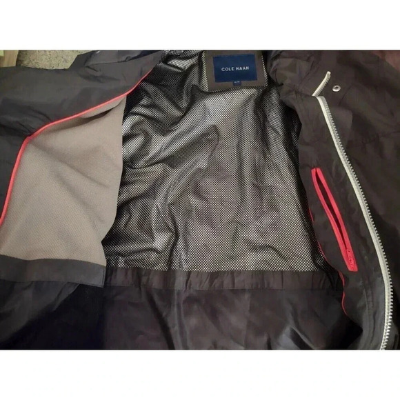 NWOT Cole Haan Women's XL Signature Water Resistant Hooded Rain Jacket Packable - Picture 6 of 9